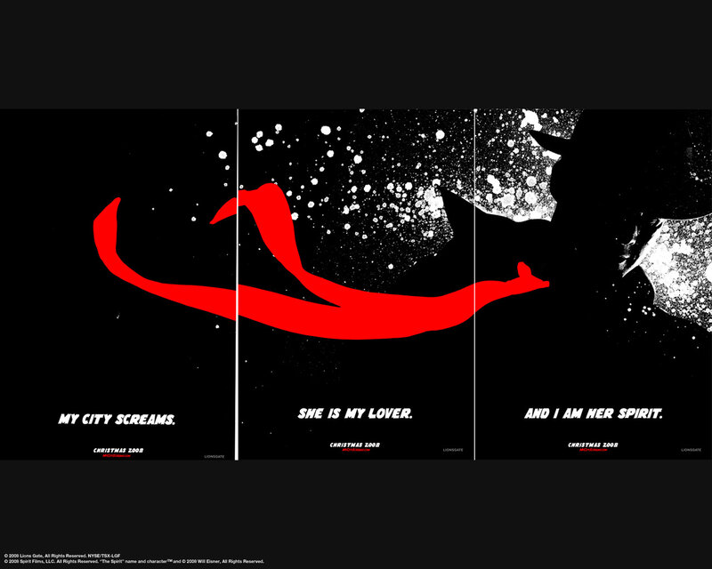 The Spirit movie poster triptych