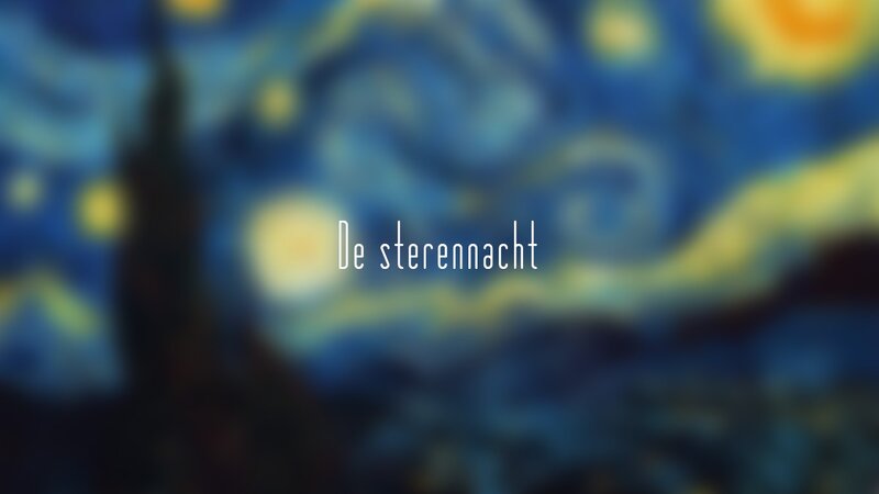 The Starry Night Painting — Blue