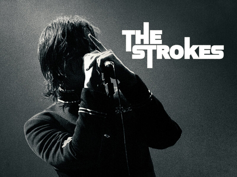 The Strokes performing on stage