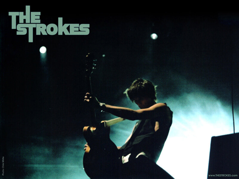 The Strokes performing on stage