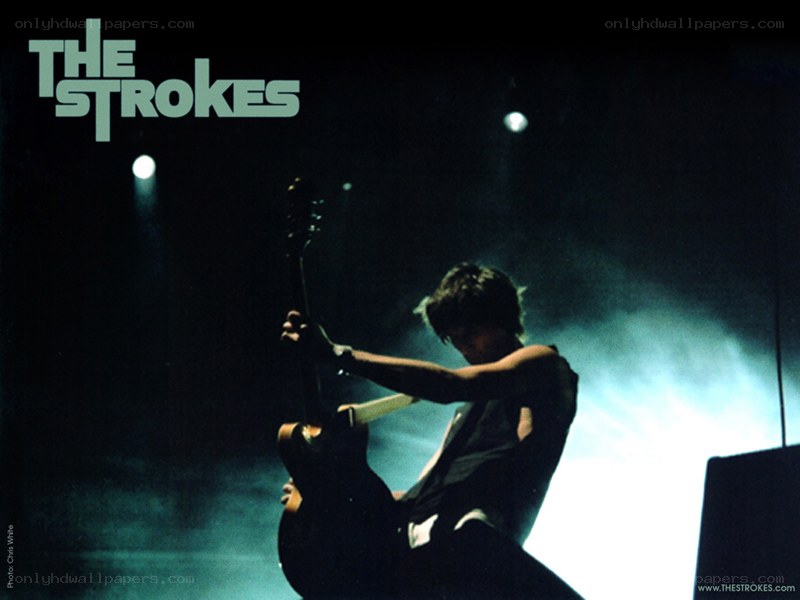 The Strokes performing on stage