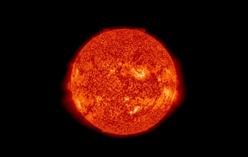 The Sun — Red, Dramatic, Photograph