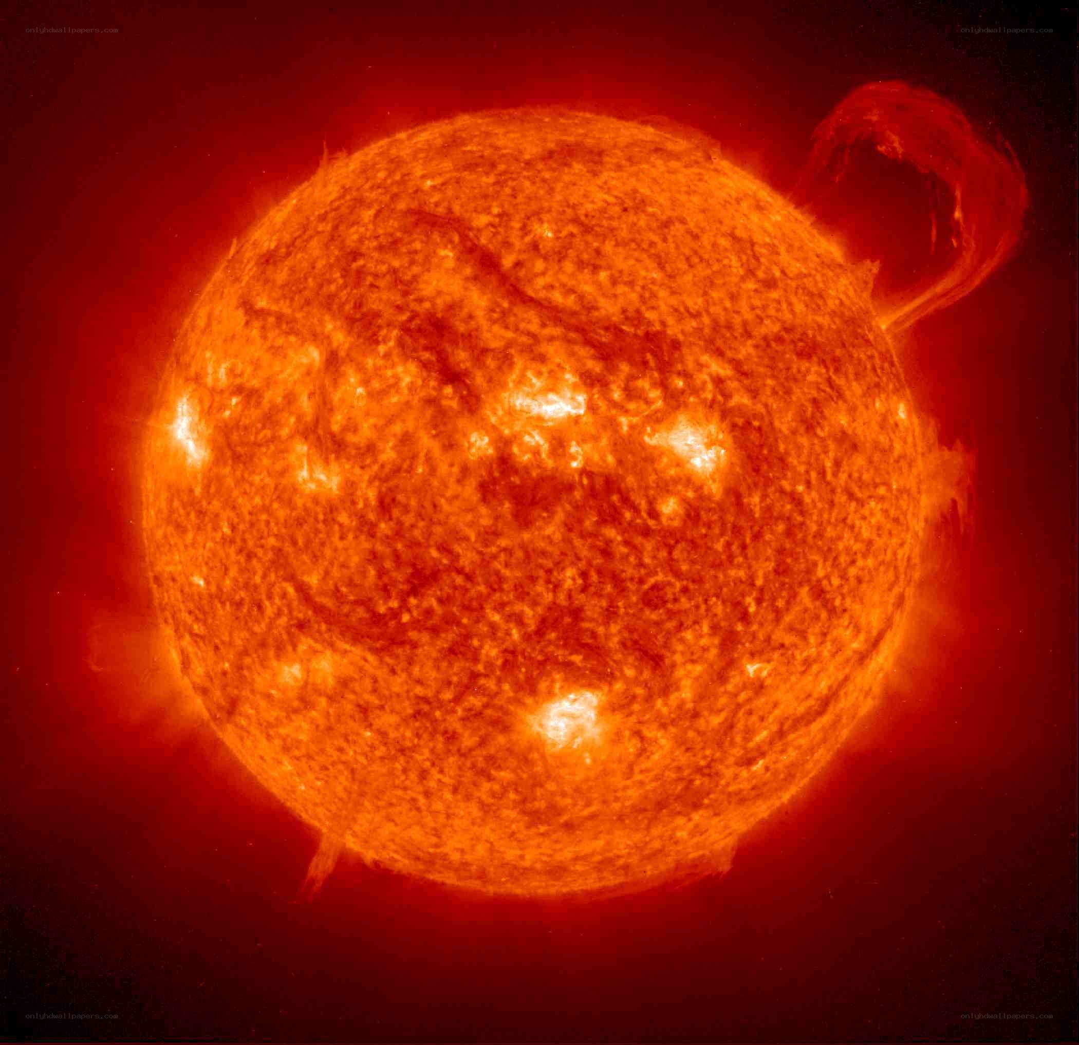 The Sun's Surface in Red Light