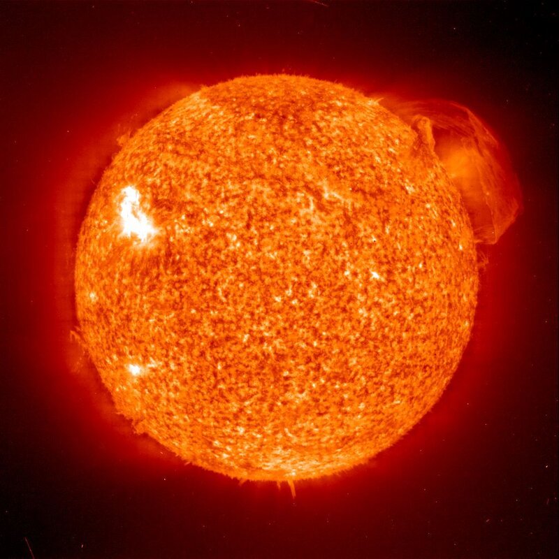 The Sun with Solar Flare