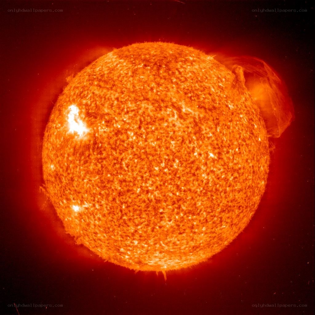 The Sun with Solar Flare