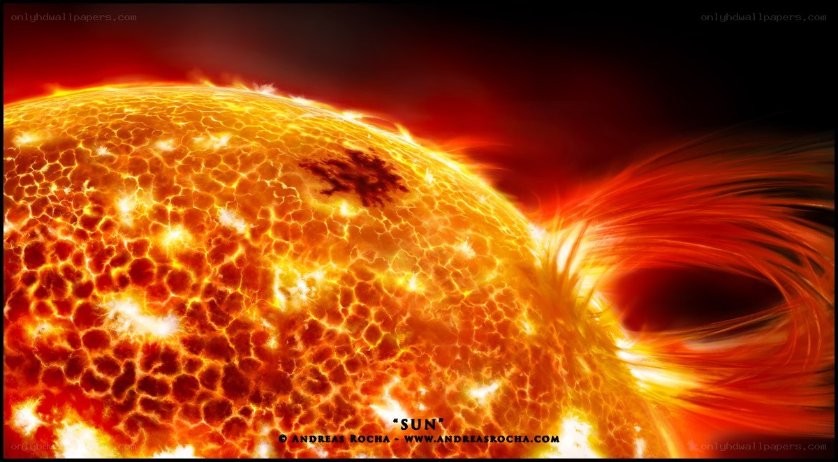 The Sun with Solar Flare