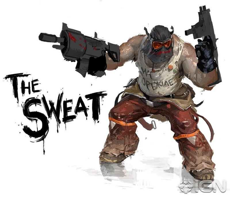 The Sweat character art