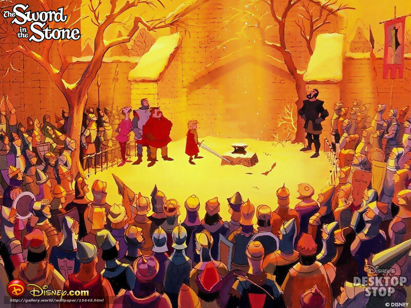 The Sword in the Stone scene