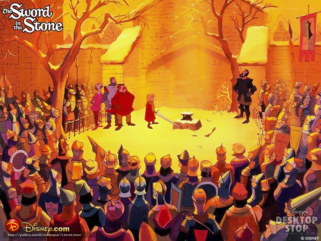 The Sword in the Stone scene