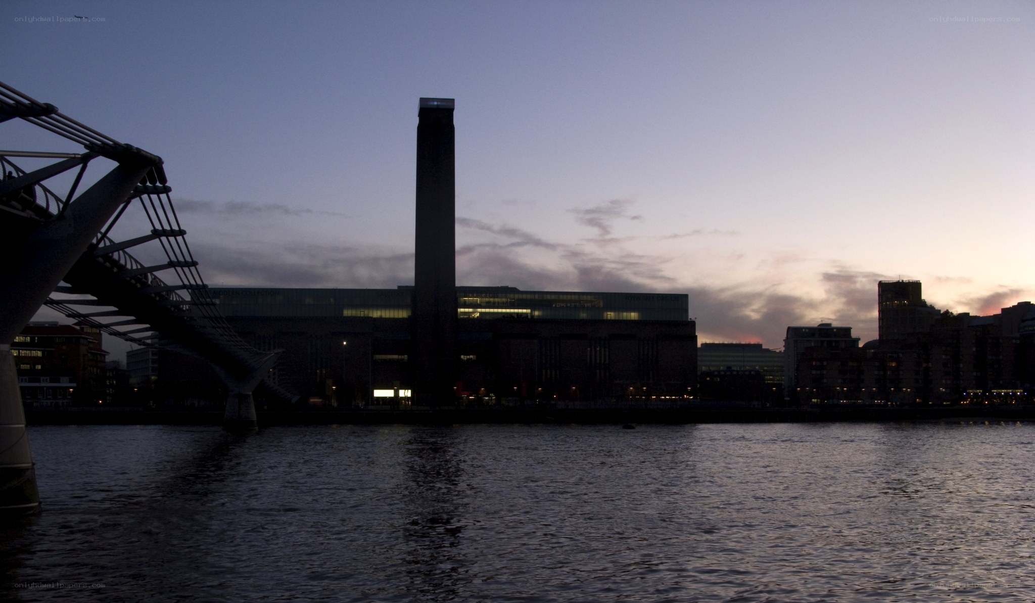 The Tate Modern at dusk