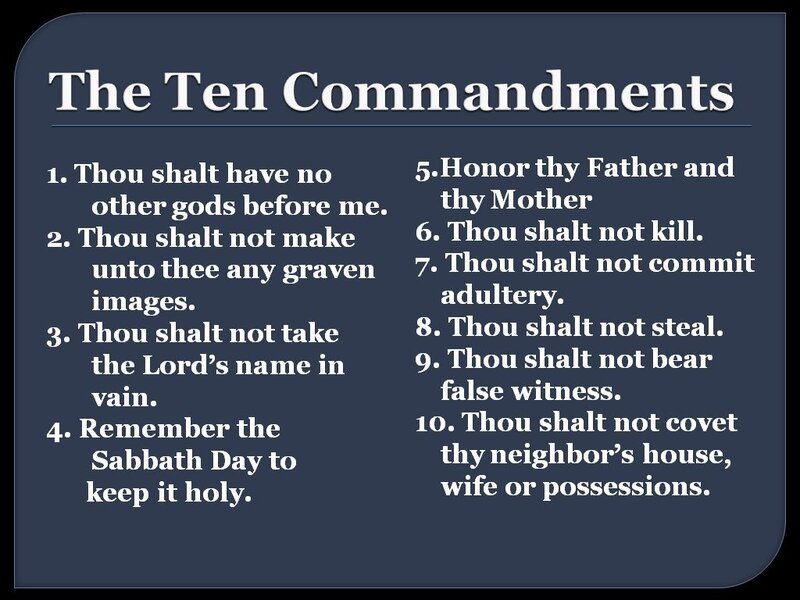 The Ten Commandments — Dark Blue