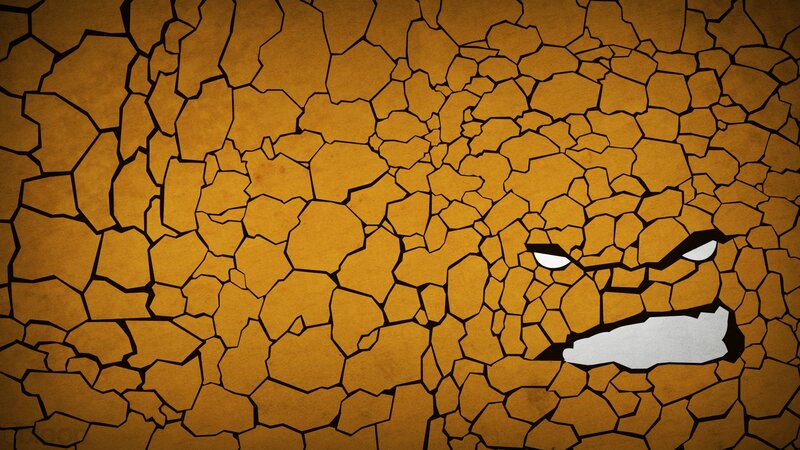 The Thing Character Face — Brown