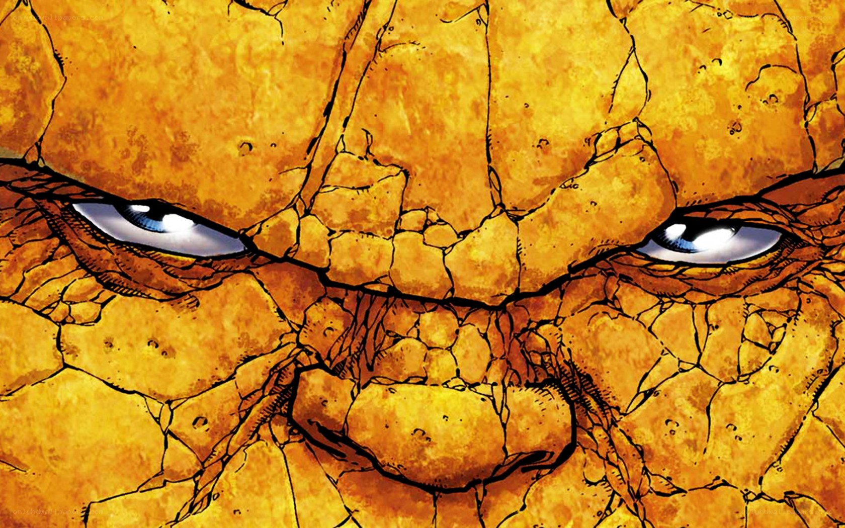 The Thing's intense gaze
