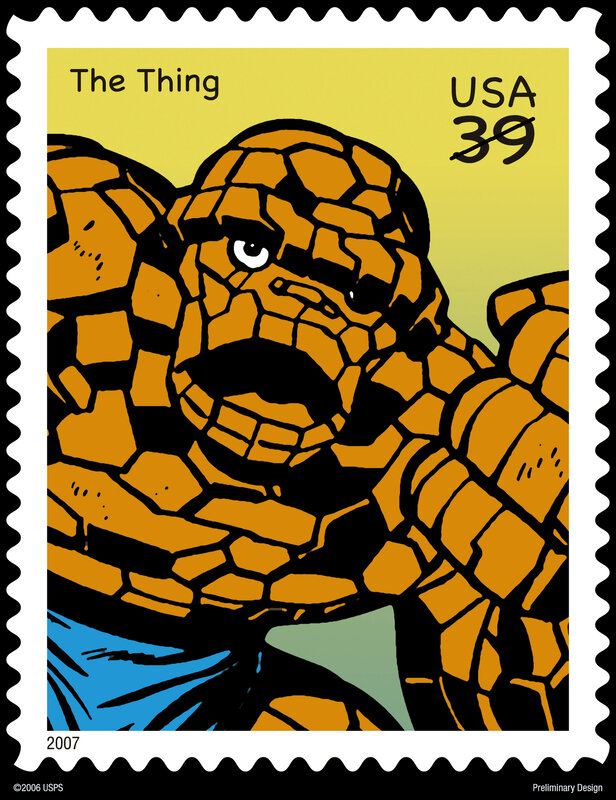 The Thing stamp design