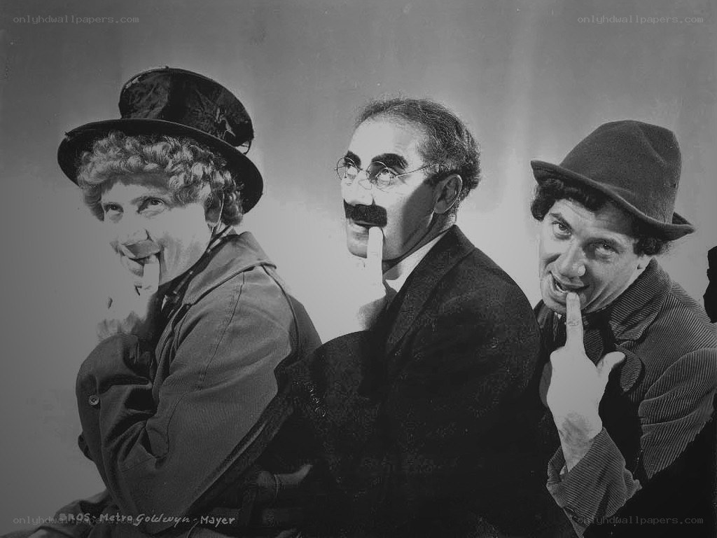 The Three Stooges posing together