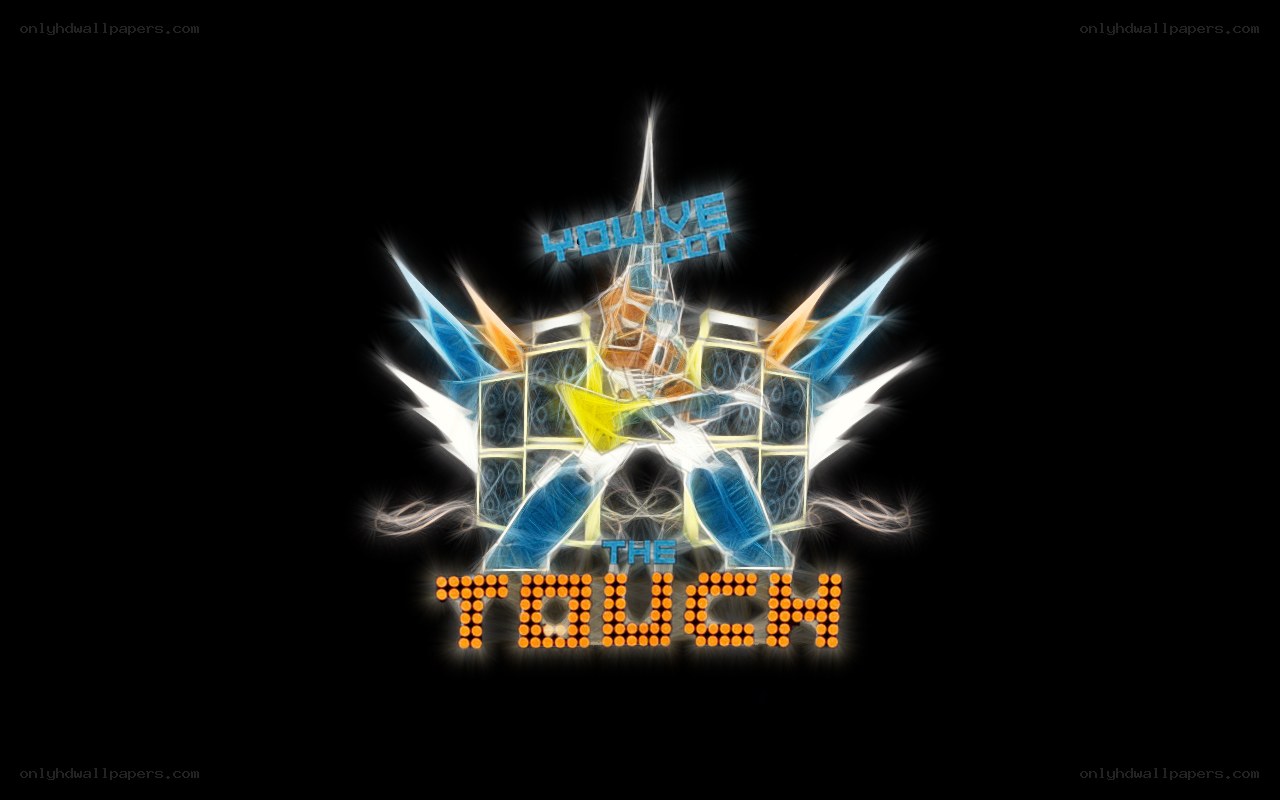 The Touch logo with glowing effects