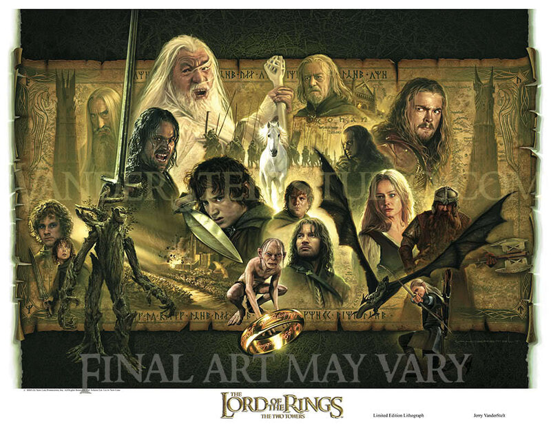 The Two Towers character collage