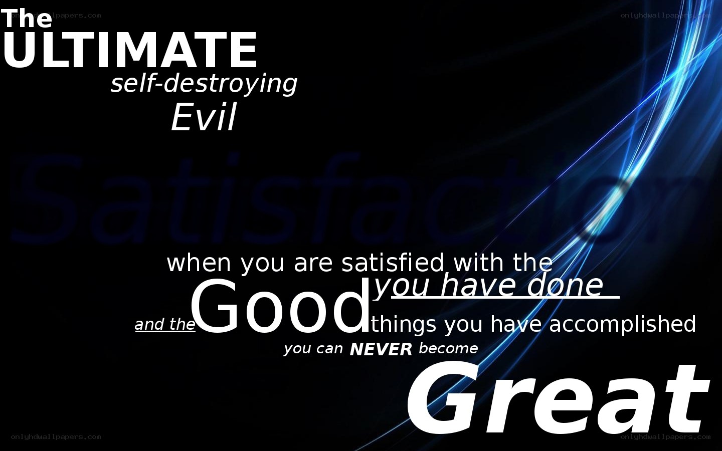 The Ultimate Self-Destroying Evil