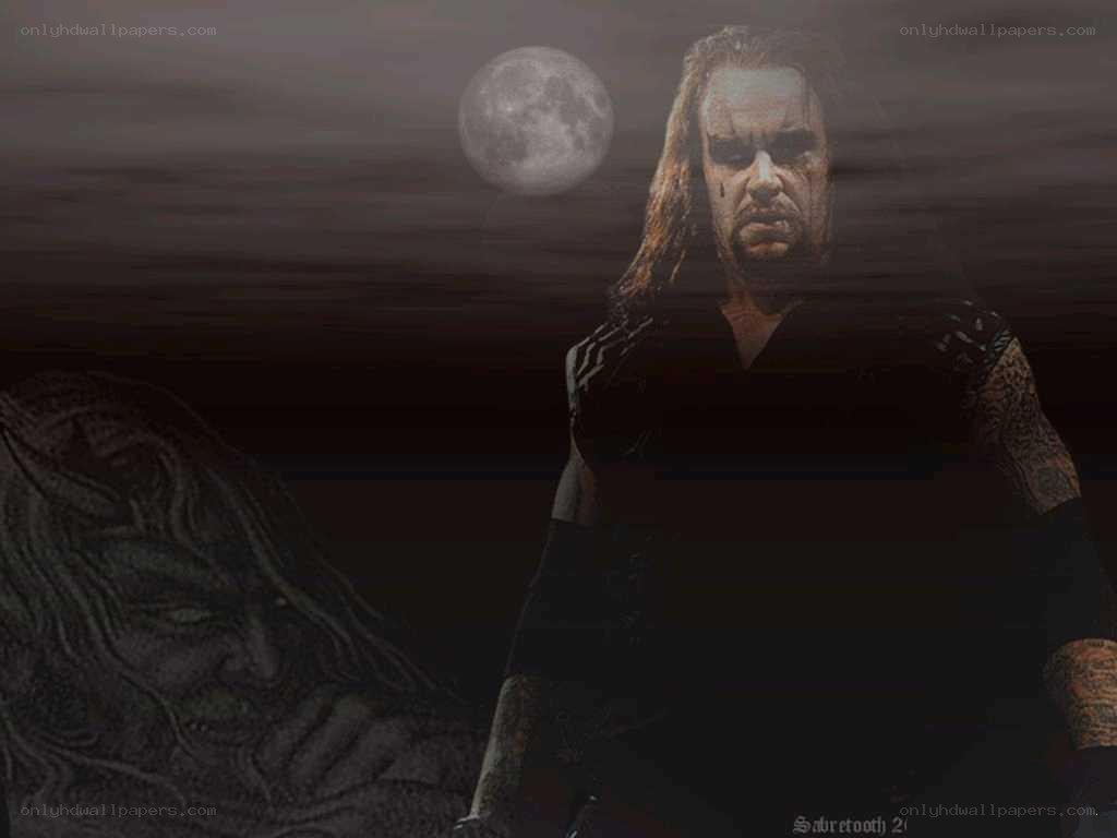 The Undertaker under the moon