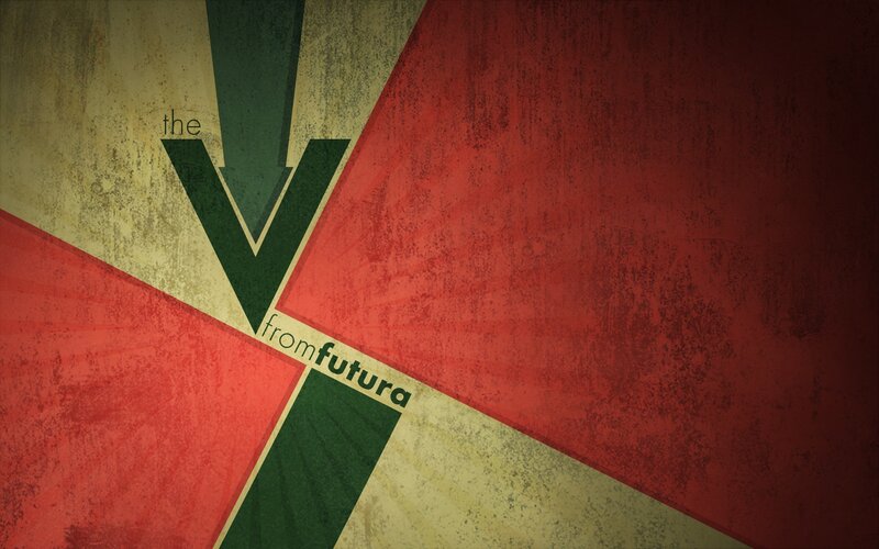 The V from Futura Logo