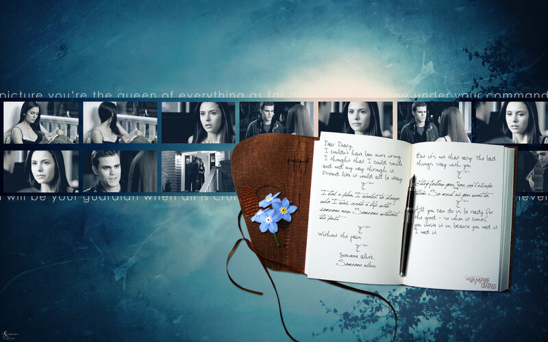 The Vampire Diaries diary collage