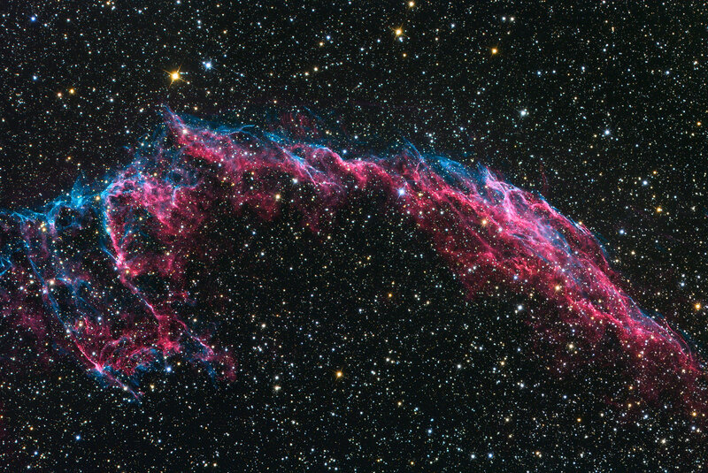 The Veil Nebula in space