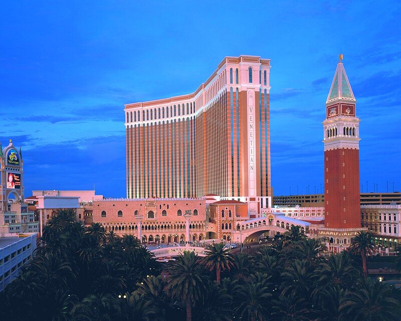 The Venetian Las Vegas at dusk