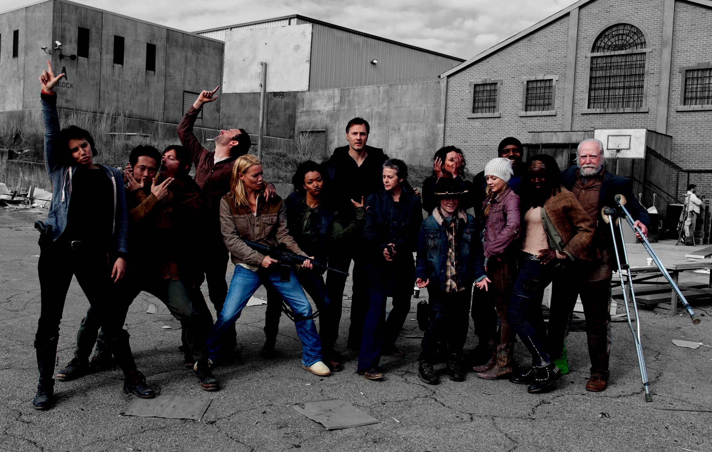 The Walking Dead cast group shot