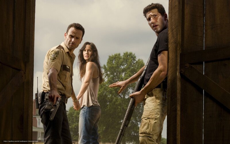 The Walking Dead characters in action