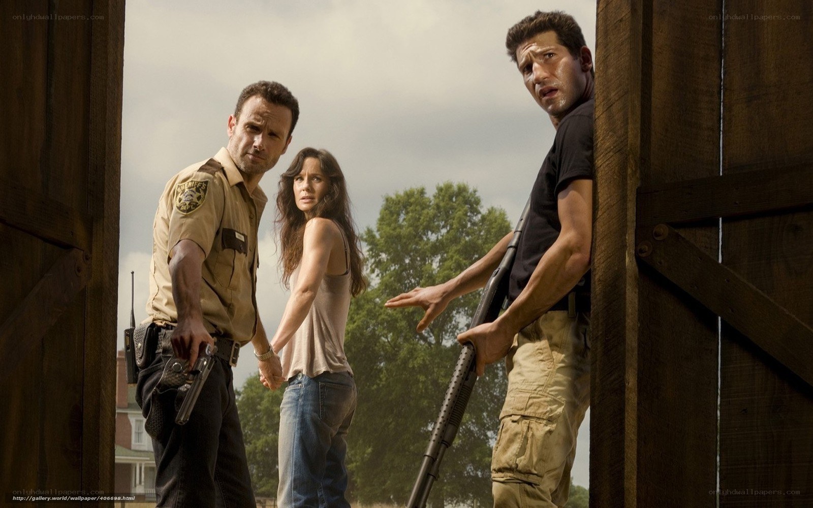 The Walking Dead characters in action