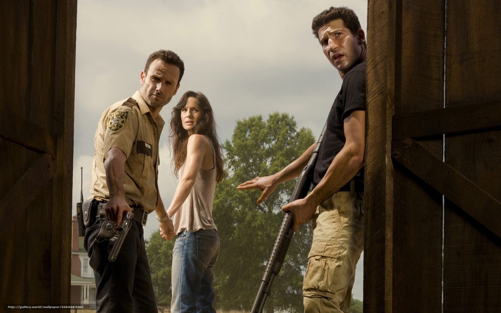 The Walking Dead characters in action