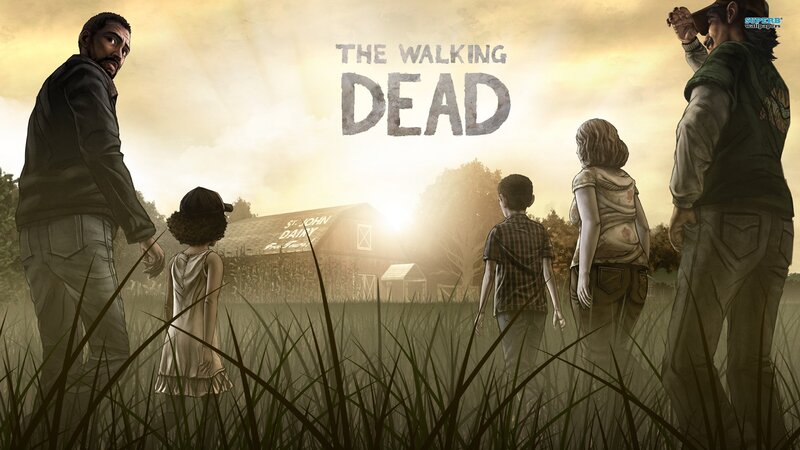 The Walking Dead group scene