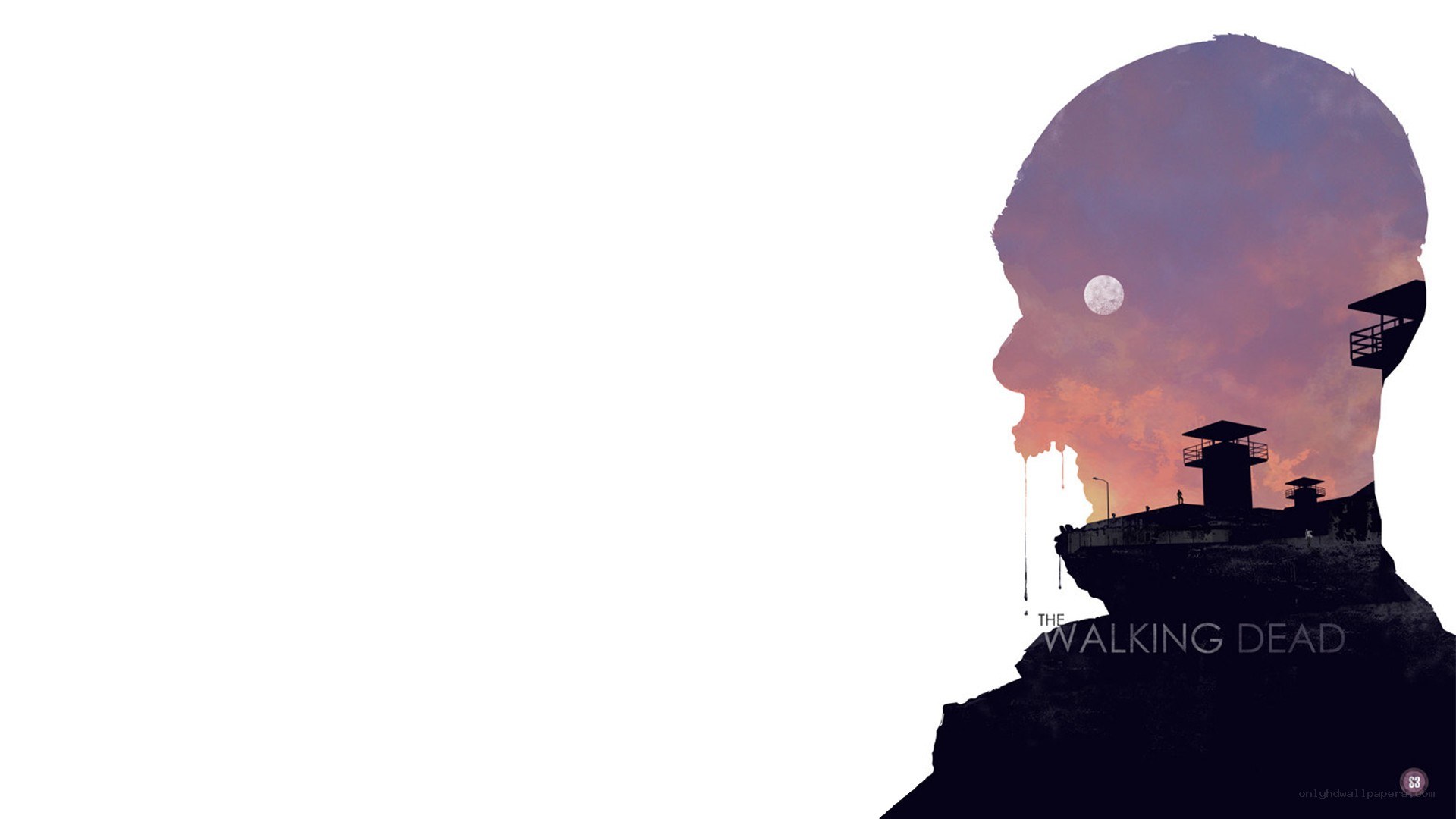 The Walking Dead silhouette art
