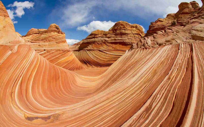 The Wave rock formation