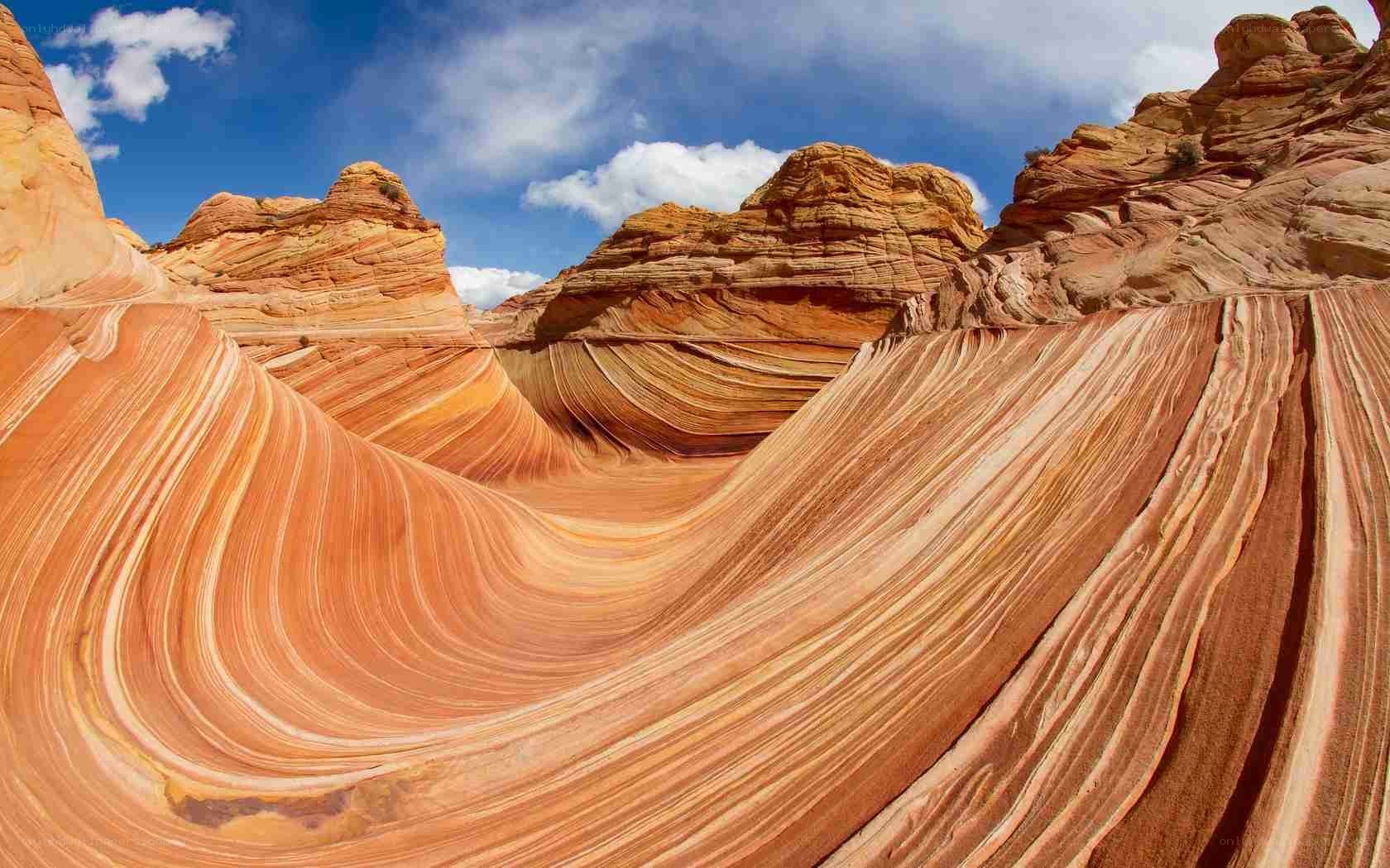 The Wave rock formation