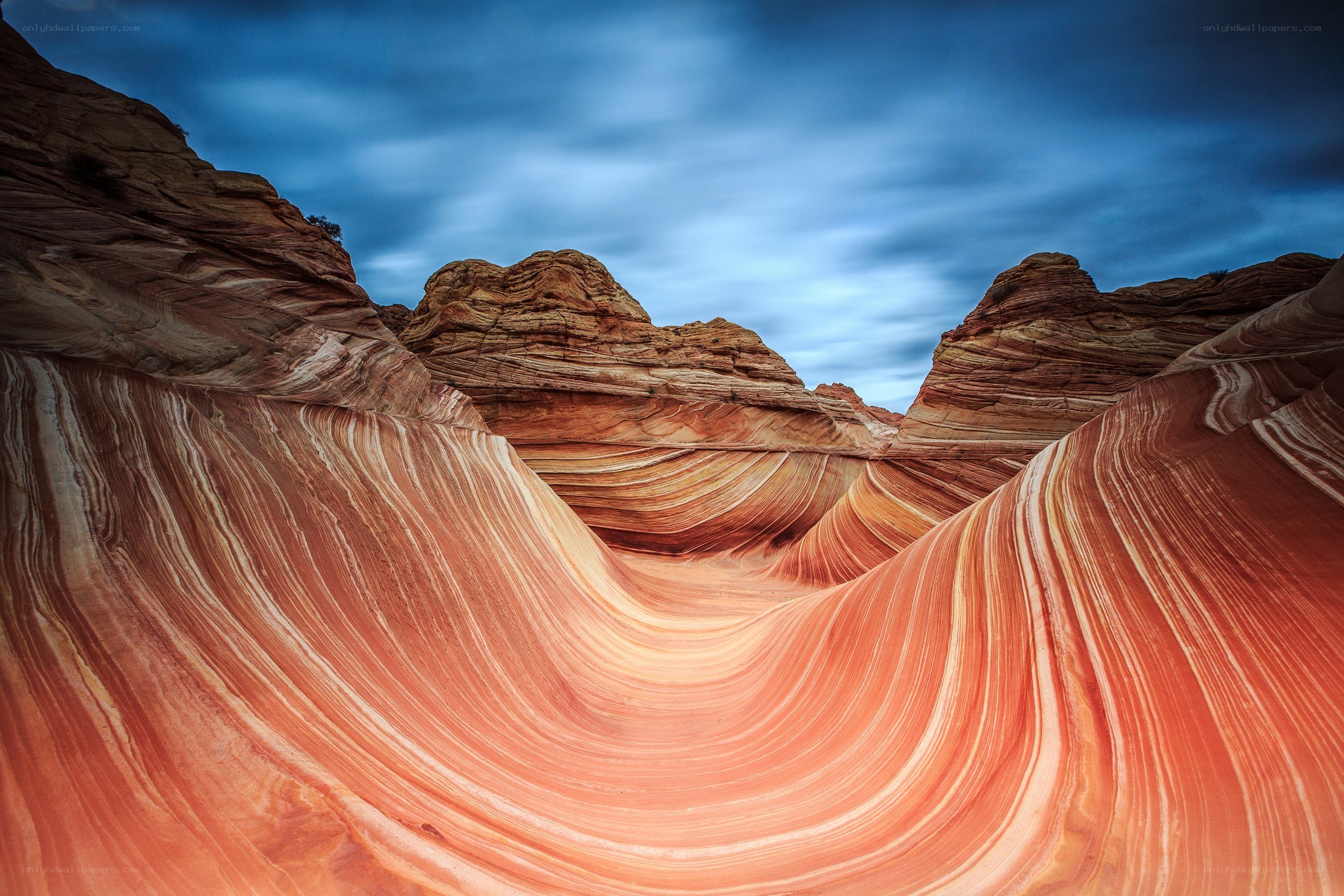 The Wave rock formation