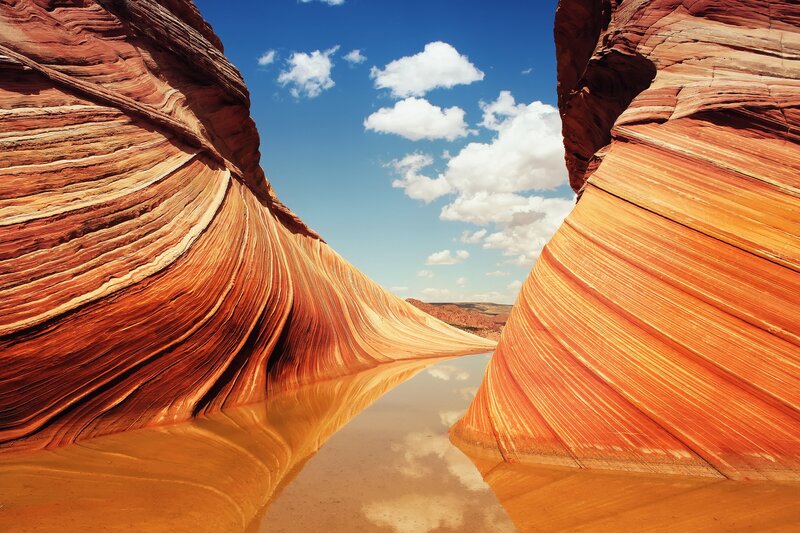 The Wave rock formation