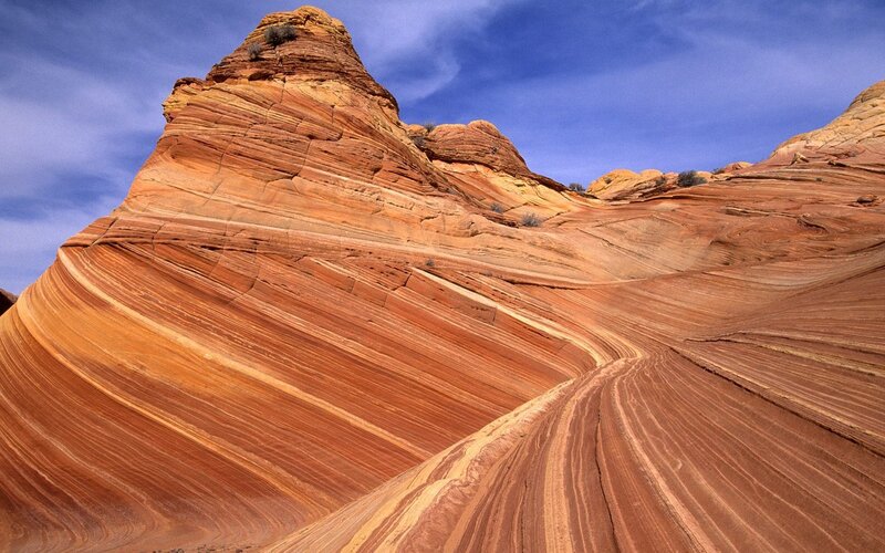 The Wave rock formation