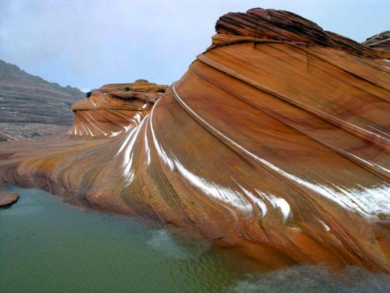 The Wave Rock Formation — Brown