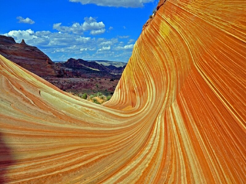 The Wave Rock Formation — Orange
