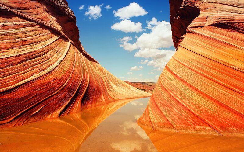 The Wave Rock Formation — Red, Dramatic, Afternoon, Photograph