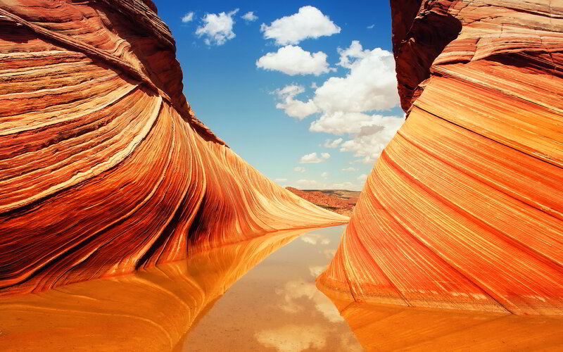 The Wave Rock Formation — Red, Serene