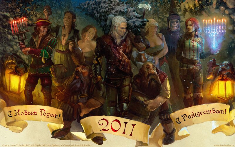 The Witcher 2011 holiday card