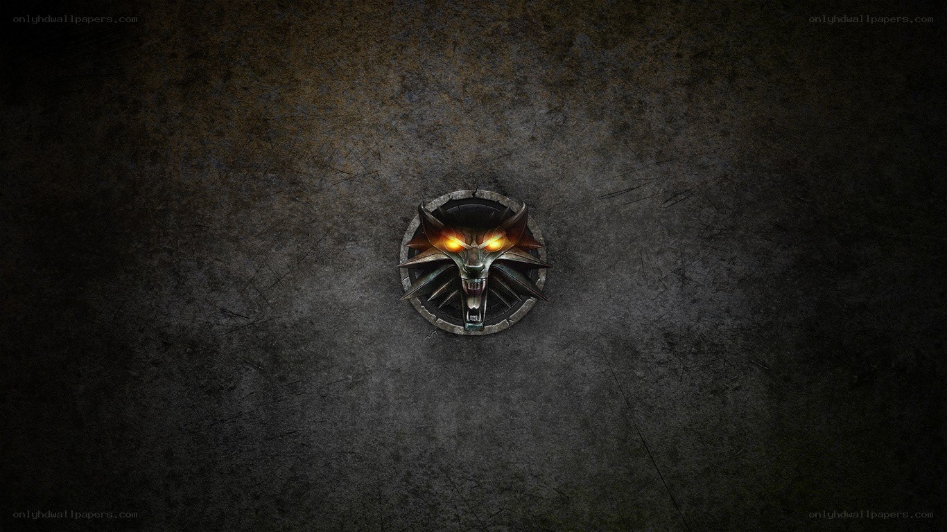The Witcher logo on a dark background