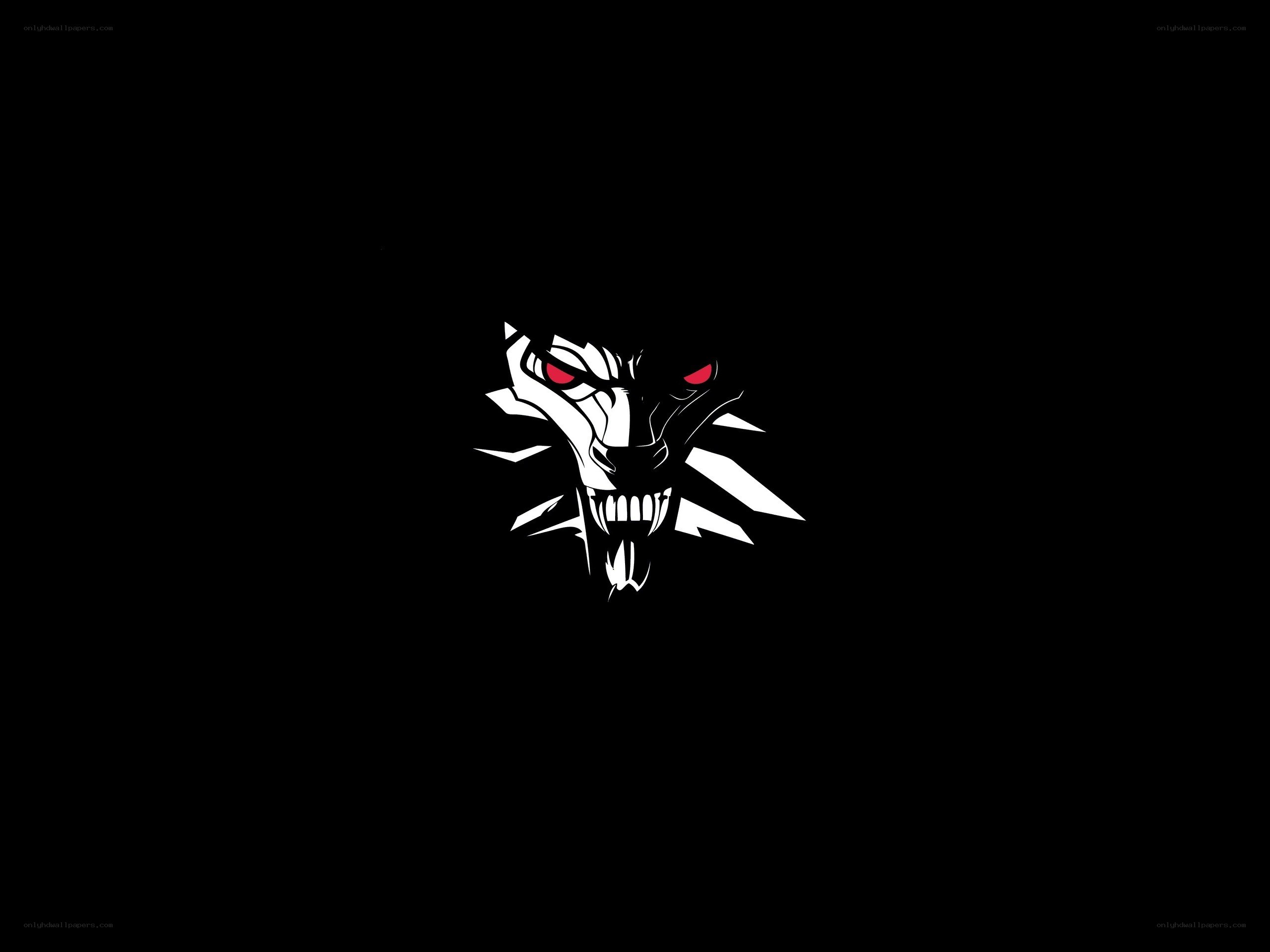The Witcher logo on black