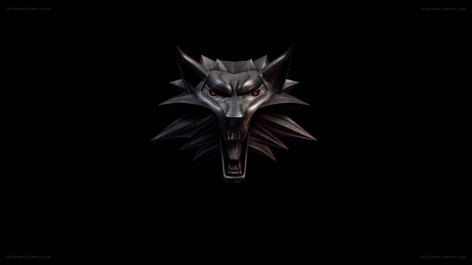 The Witcher logo on black