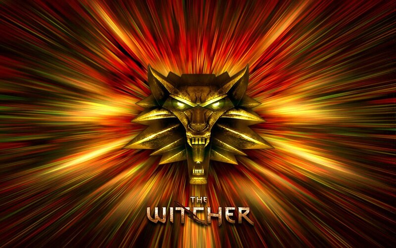 The Witcher logo with wolf head