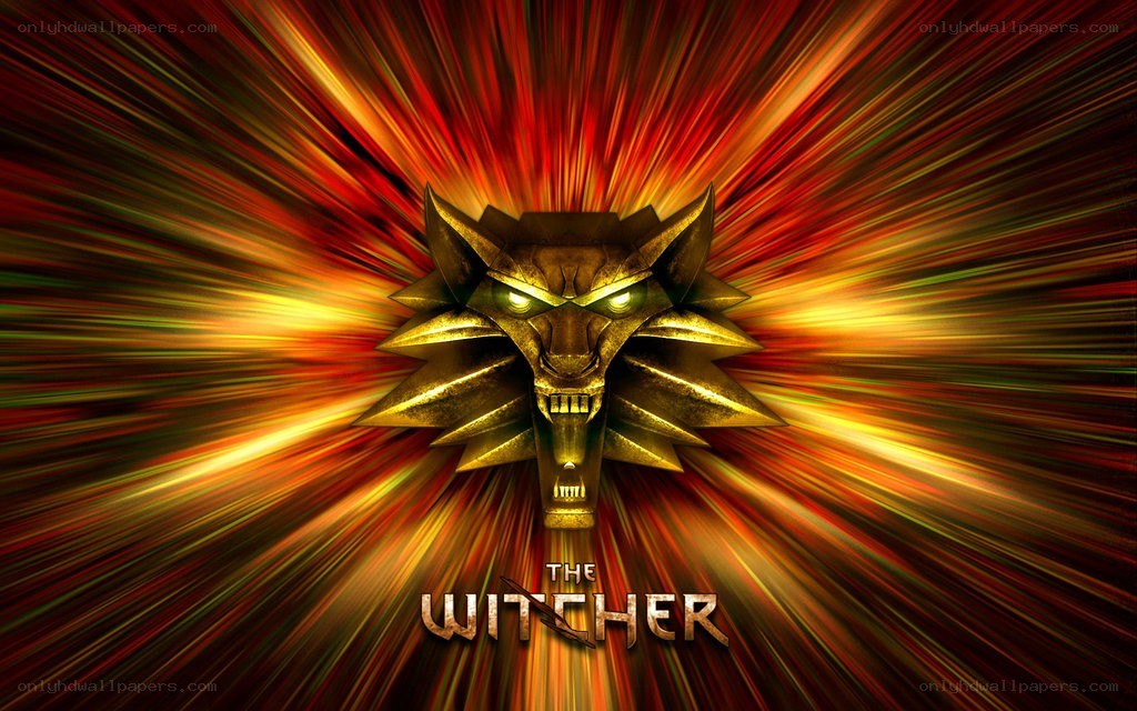 The Witcher logo with wolf head