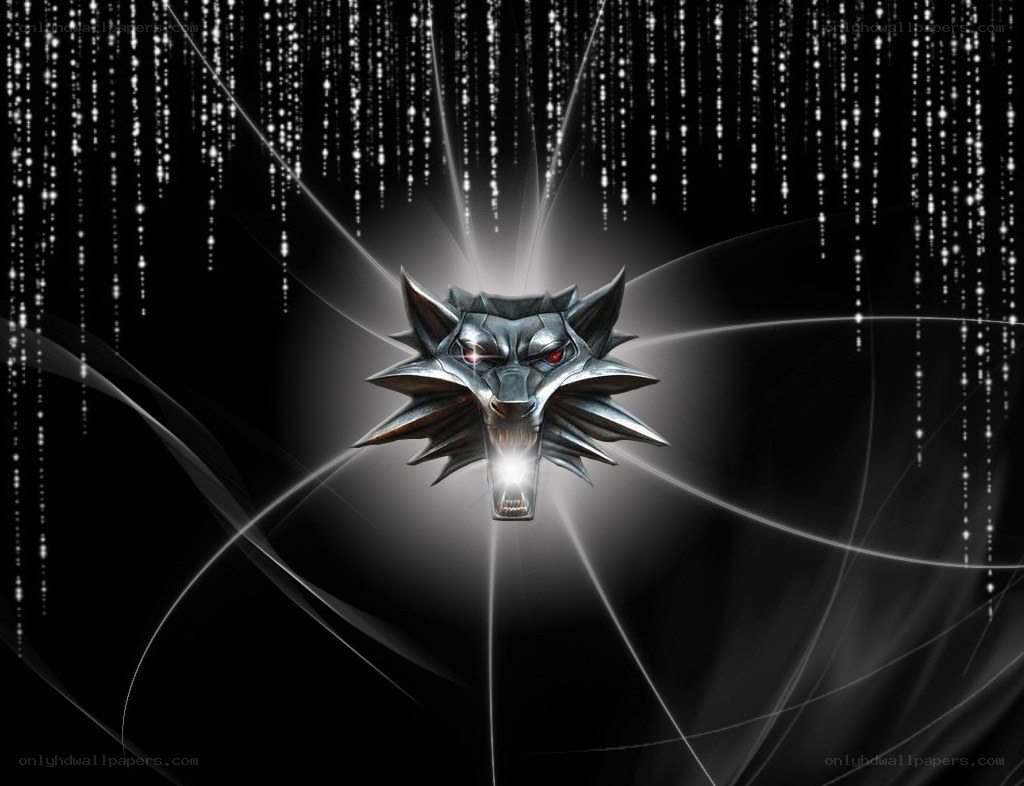 The Witcher wolf head logo