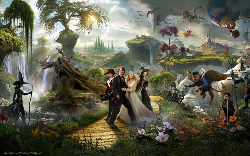 The Wizard of Oz fantasy scene
